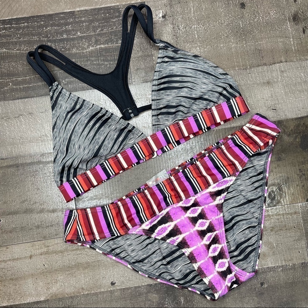 Athleta Ariel Tiki Bikini Set size Small